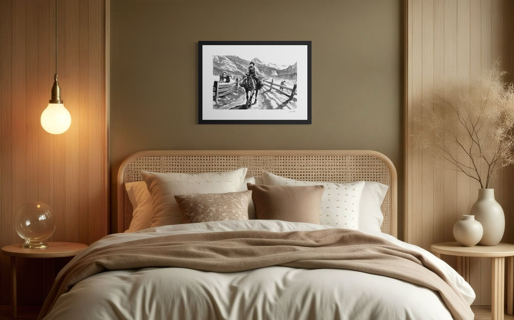 Evolènarde sur son mulet_in situ 3_©Derib-Orakart.webp