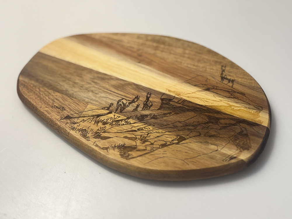 Petite planchette apéro (Les chamois)