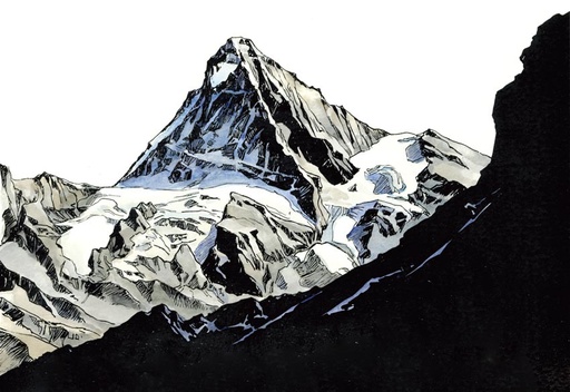 La Dent-Blanche - style BD