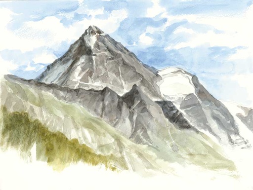 La Dent Blanche depuis la Forclaz